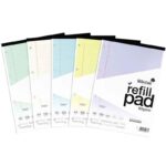 Silvine A4 Refill Pad for SEN, 100 Pages, Assorted Colors