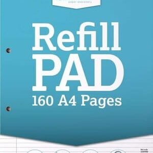 Silvine A4 Refill Pad with 160 Narrow Feint & Margin Pages