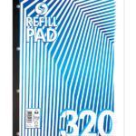 Silvine A4 Sidebound Refill Pad with 320 Lined Pages and Margin