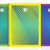 Silvine A4 Spiral-Bound Case with Daze Design - Mixed Colors