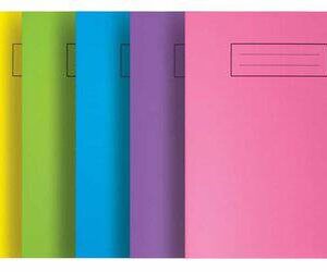 Silvine A5 Exercise Book - Set of 5 in Various Vibrant Colors