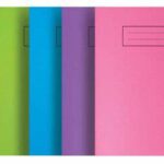 Silvine A5 Exercise Book - Set of 5 in Various Vibrant Colors