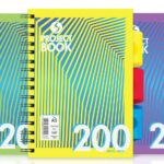 Silvine A5 Notebook with 3 Section Dividers - Various Colors