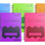 Silvine A6 Assorted Twin Wire Plastic Notebook