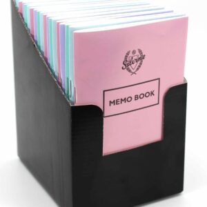 Silvine Contemporary Classic Memo Book in Assorted Pastel Colors CDU