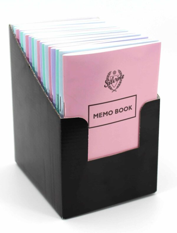 Silvine Contemporary Classic Memo Book in Assorted Pastel Colors CDU