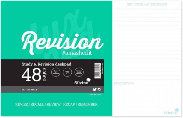 Silvine Deskpad for Study & Revision