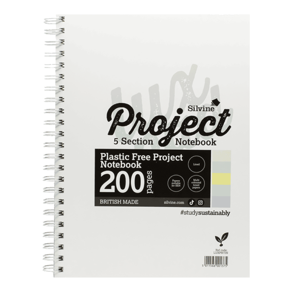 Silvine Lux A4+ Project Book Without Plastic