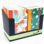 Silvine Notebook with Hearts & Flowers Design – Set of 4 Varied Patterns CDU