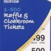 Silvine Tickets for Cloakroom & Raffle, Numbers 1-500