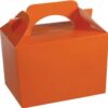 Single Orange Children's Plain Activity Food Box