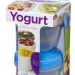 SISTEAM 150ML ROUND YOGURT TO-GO CONTAINERS / POTS, PACK OF 2