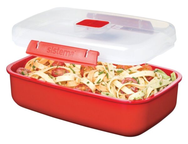 Sistema 1.25-Litre Rectangular Microwave Container