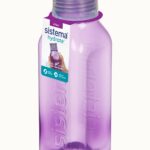 Sistema 475ml Square Water Bottle in Assorted Colors