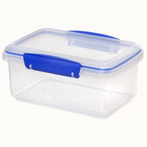 Sistema Klip It Clear 1L Food Storage Container with Blue Clips