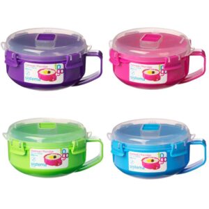 Sistema Klip It Microwave Breakfast Porridge Container 850ml, Various Colors