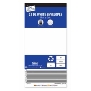 **Size**: They are DL size, which typically measures 110mm x 220mm. This size is suitable for A4 paper folded into thirds, making it a common choice for business correspondence...