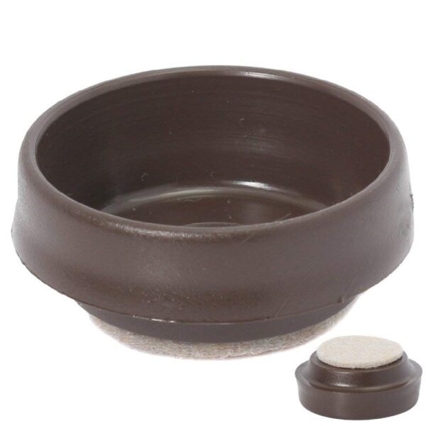 Small 54mm Brown Castor Cup with Felt