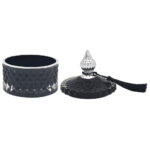 Small Black Decorative Trinket Jar