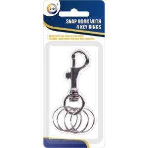 Snap Hook Featuring Four Key Rings