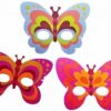 Soft Butterfly Masks - Assorted Set of 6 (One Piece Supplied)