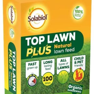 Solabiol Top Lawn Plus Natural Grass Fertilizer 2.5kg Covers Up to 63sqm