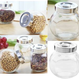 Spice Jar with Chrome ABS Lid, Glass