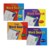 Spiral-Bound Travel Word Search Book Set - 4 Titles, 152 Pages, 175mm x 144mm