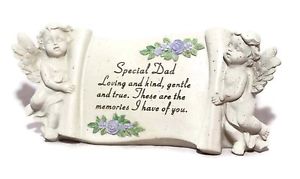 SPL DAD Cherub Plaque 24x11cm