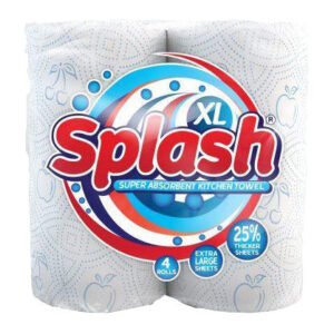 Splash Super Absorbent Kitchen Towel 4 Pack - Case of 6" typically refers to a product package containing six cases, each with four super absorbent kitchen towels. These towels...