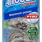 SPONTEX DURABLE SCOURING PADS, PACK OF 4