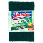 Spontex Heavy-Duty Scouring Pads, Pack of 3