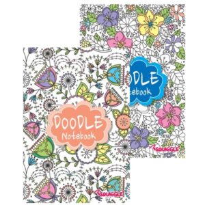 SQUIGGLE A5 Doodle Coloring Notebook