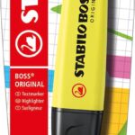 Stabilo Boss Original Yellow Highlighter Hang Pack
