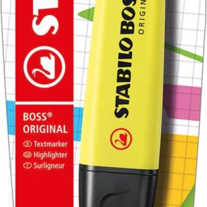 Stabilo Boss Original Yellow Highlighter Hang Pack