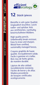 Staedtler Tradition 2B Pencils, Pack of 12