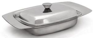 Stainless Steel Butter Dish with Cover by PRIMA