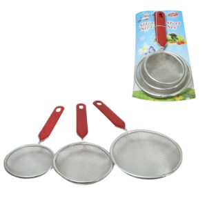 Stainless Steel Sieve Strainer Set of 3 57773 A (Parcel Rate)