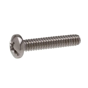 STAR PACK 10 Slotted Panhead Machine Screws & Nuts BZP M4 x 40mm