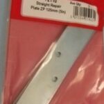 Star Pack 125mm Straight Repair Plate BZP (5 Pack)