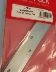 Star Pack 125mm Straight Repair Plate BZP (5 Pack)