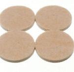 STAR PACK 2 Self-Adhesive Felt Pad, 50mm Diameter, 4mm Thick