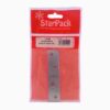 Star Pack 2 Straight Repair Plate BZP 100mm