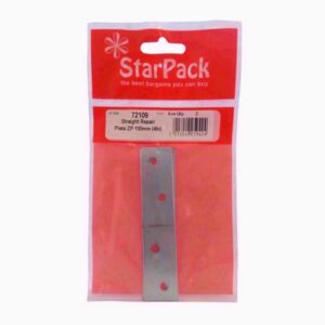 Star Pack 2 Straight Repair Plate BZP 100mm