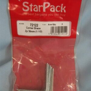 STAR PACK 5 ZP 38MM CORNER BRACE