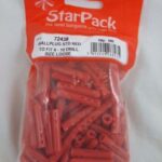 Star Pack 55 Red Standard Wall Plugs for Drill Sizes 6-10, Loose