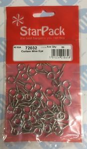 STAR PACK CURTAIN WIRE EYE 50-COUNT