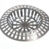 STAR PACK LARGE CHROMED PLASTIC SINK STRAINER