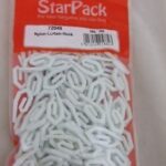 STAR PACK Nylon Curtain Hooks - 60 Pieces