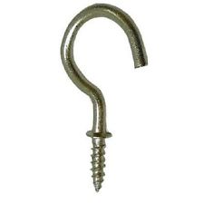 Star Pack of 18 Brass-Plated 25mm Cup Hooks